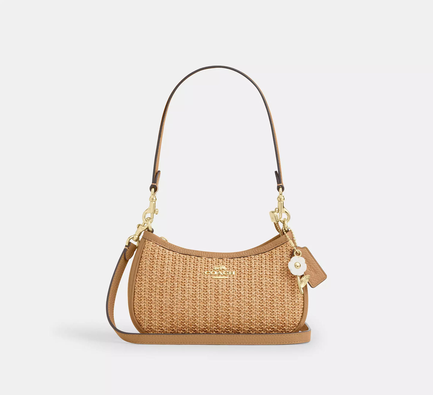 Teri Mini Crossbody Straw Bag Coach