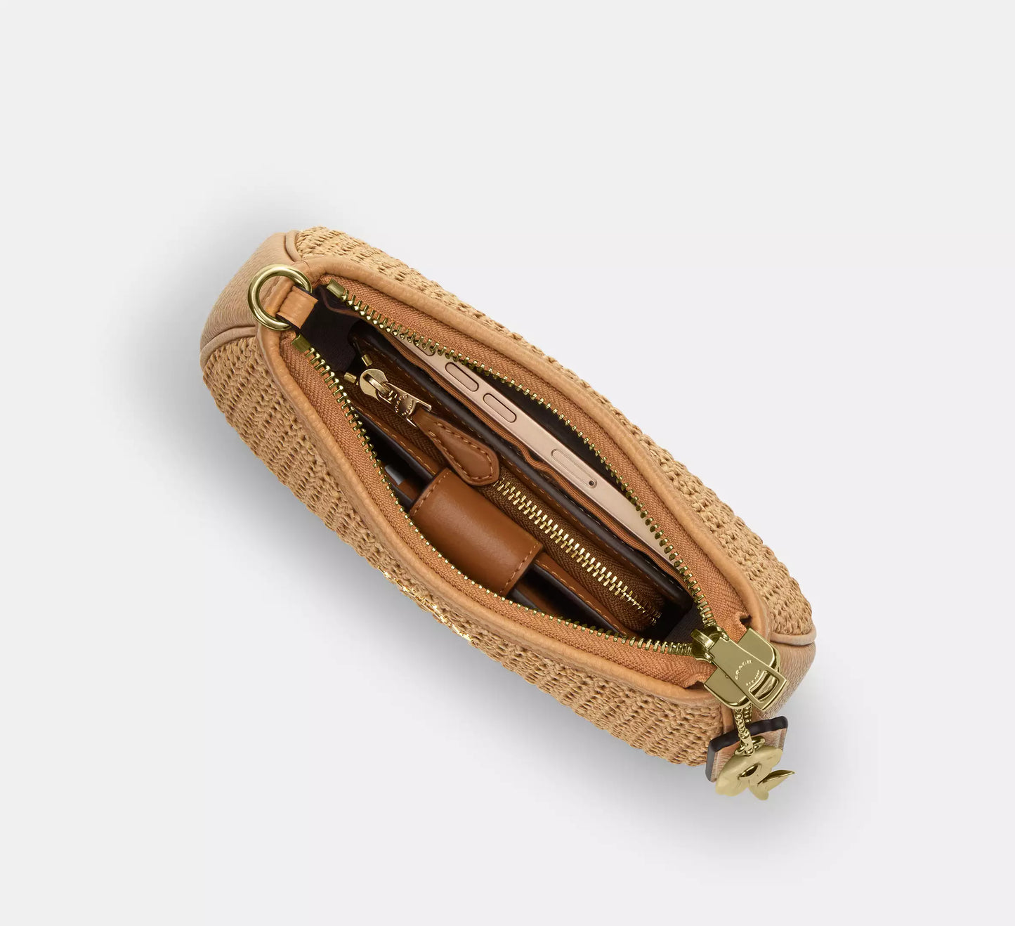 Teri Mini Crossbody Straw Bag Coach