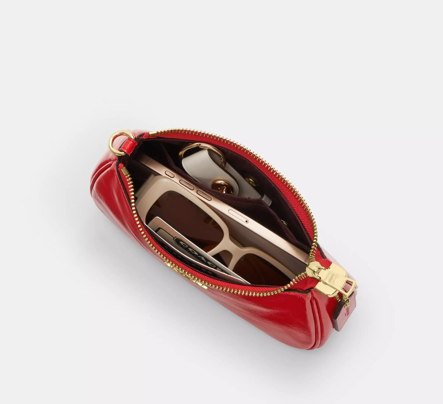 Teri Mini Crossbody Bag Bright Cherry With Bows Coach