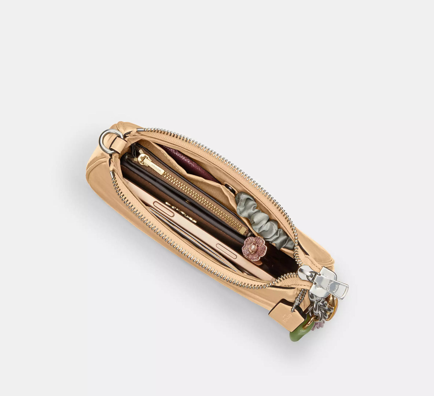 Teri Mini Crossbody Bag Light Sand With Bows Coach