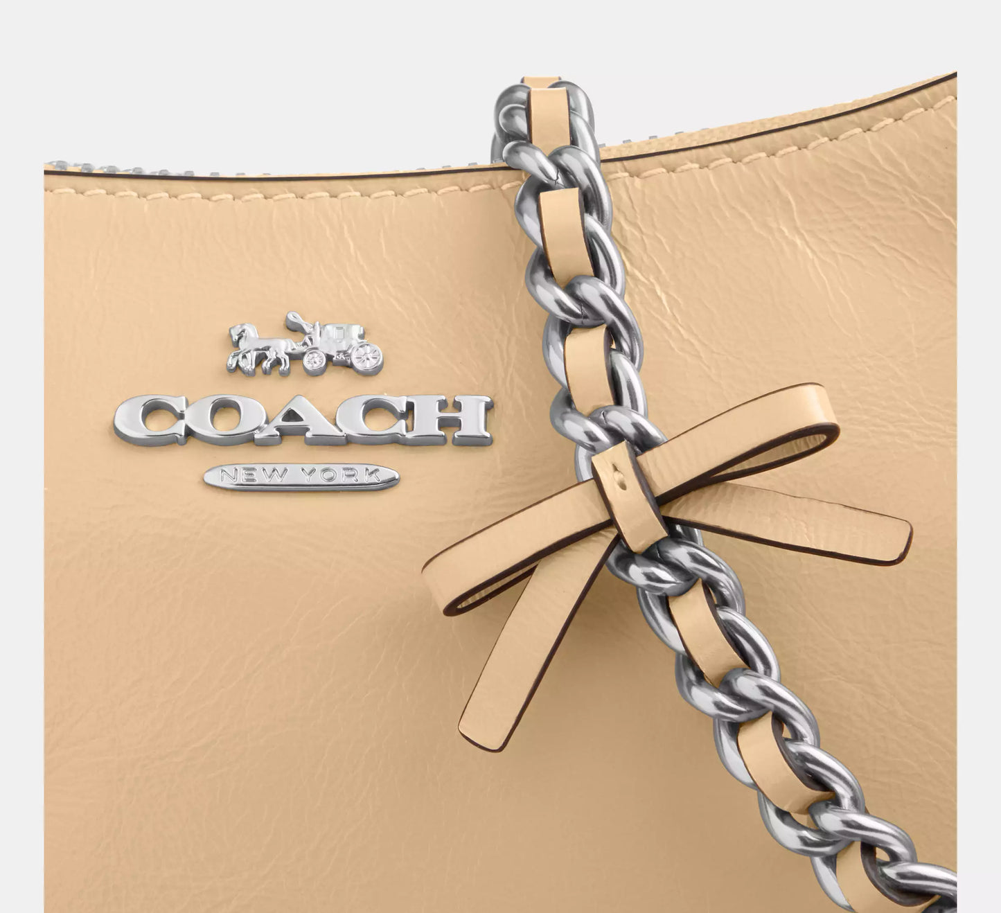 Teri Mini Crossbody Bag Light Sand With Bows Coach
