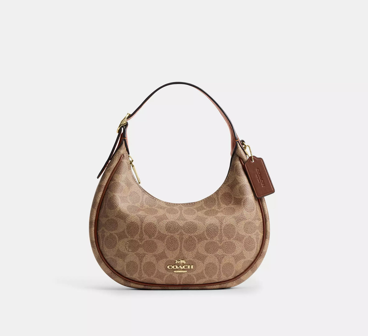 Emily Shoulder Bag In Signature Tan Canvas Coach