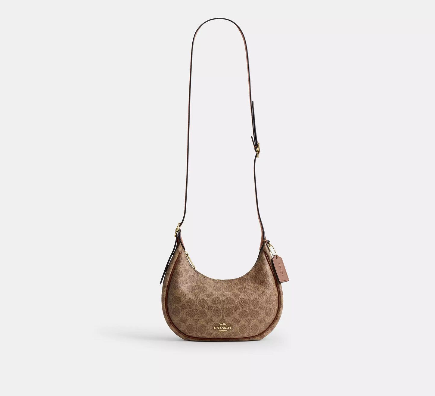 Emily Shoulder Bag In Signature Tan Canvas Coach