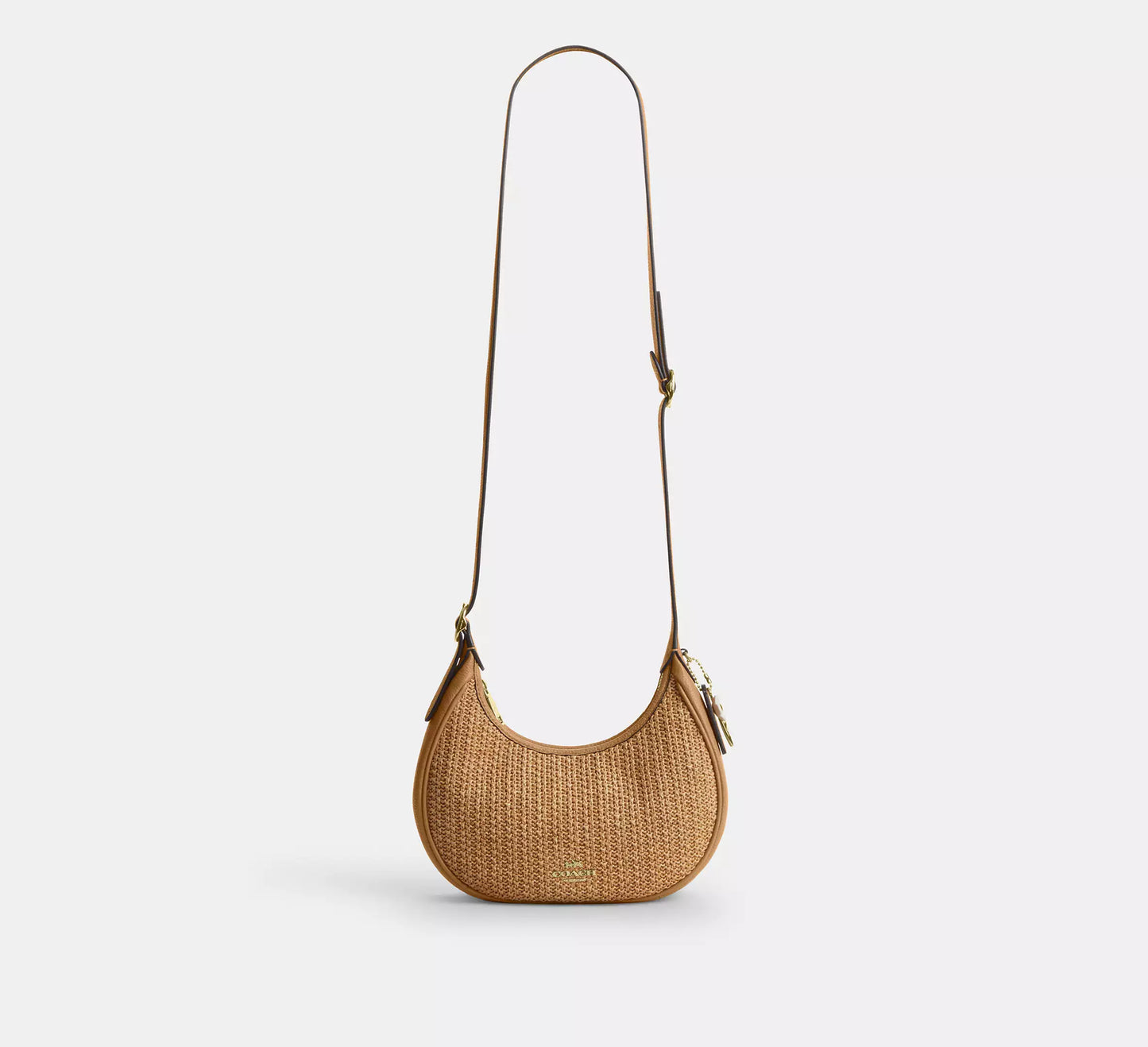 Emily Straw Shoulder Bag Coach