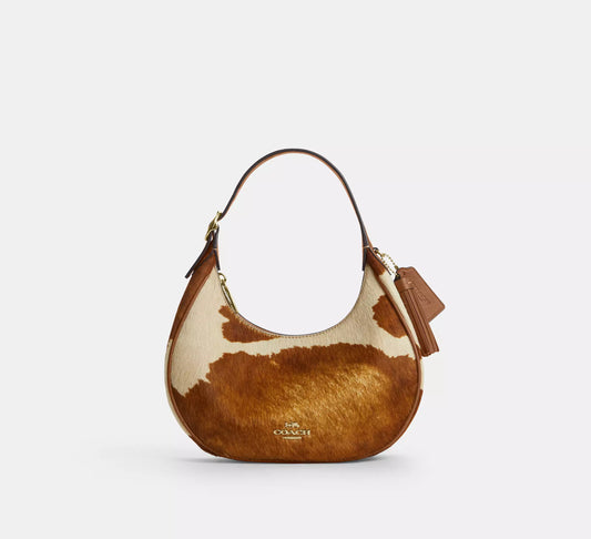 Emily Shoulder Bag In Haircalf With Cow Print Coach