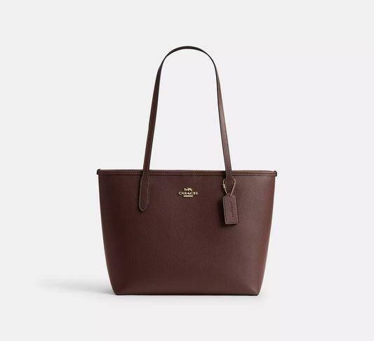 Medium City Tote Bag Maple Coach