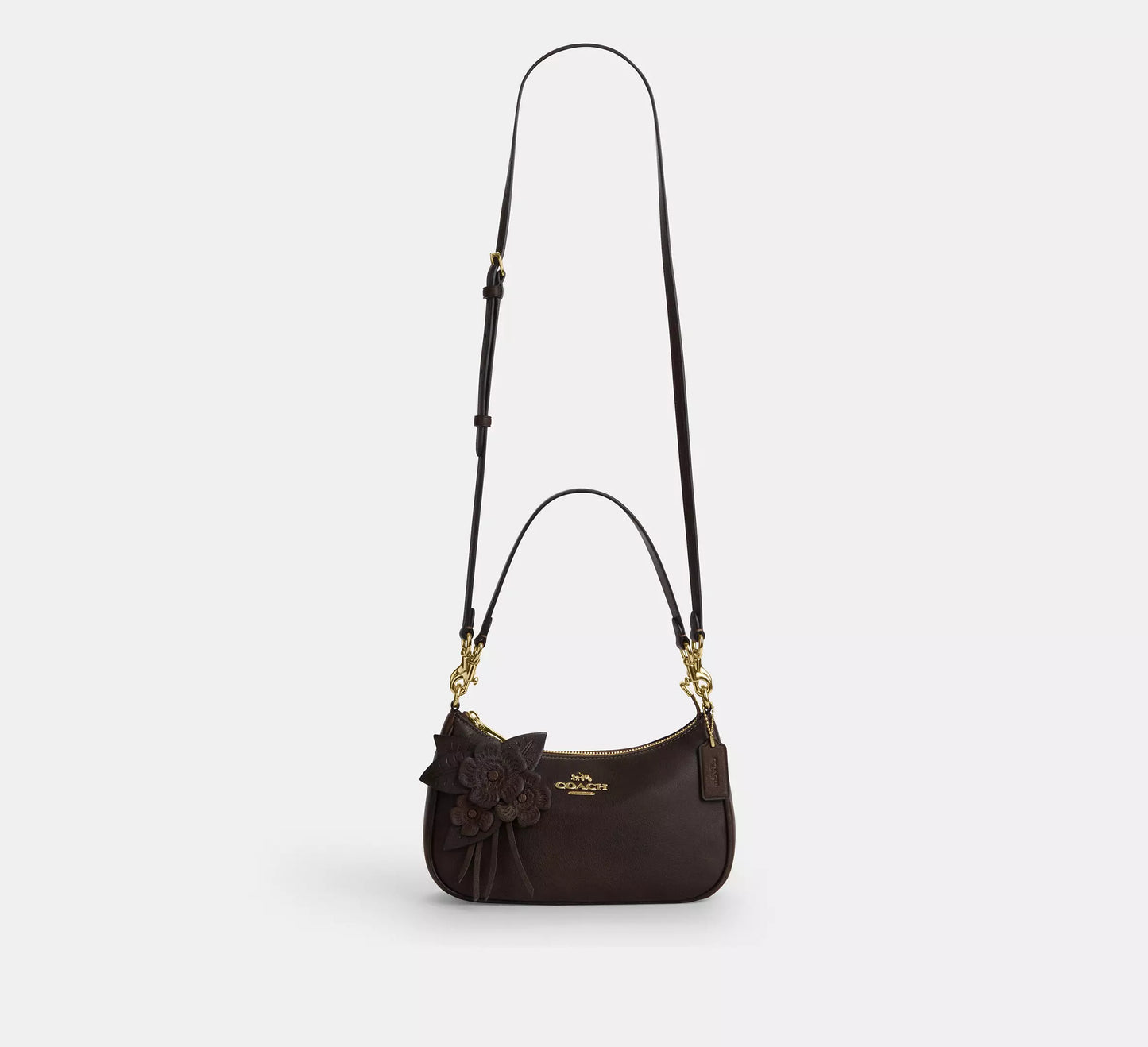 Teri Shoulder Bag With Floral Applique Coach