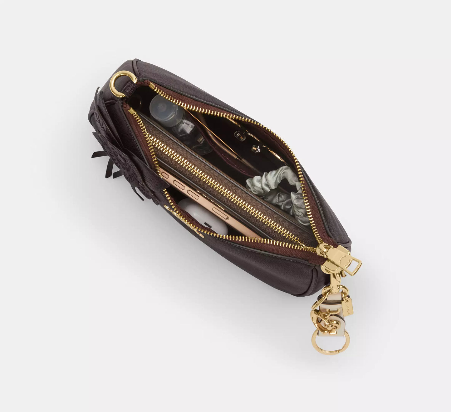 Teri Shoulder Bag With Floral Applique Coach