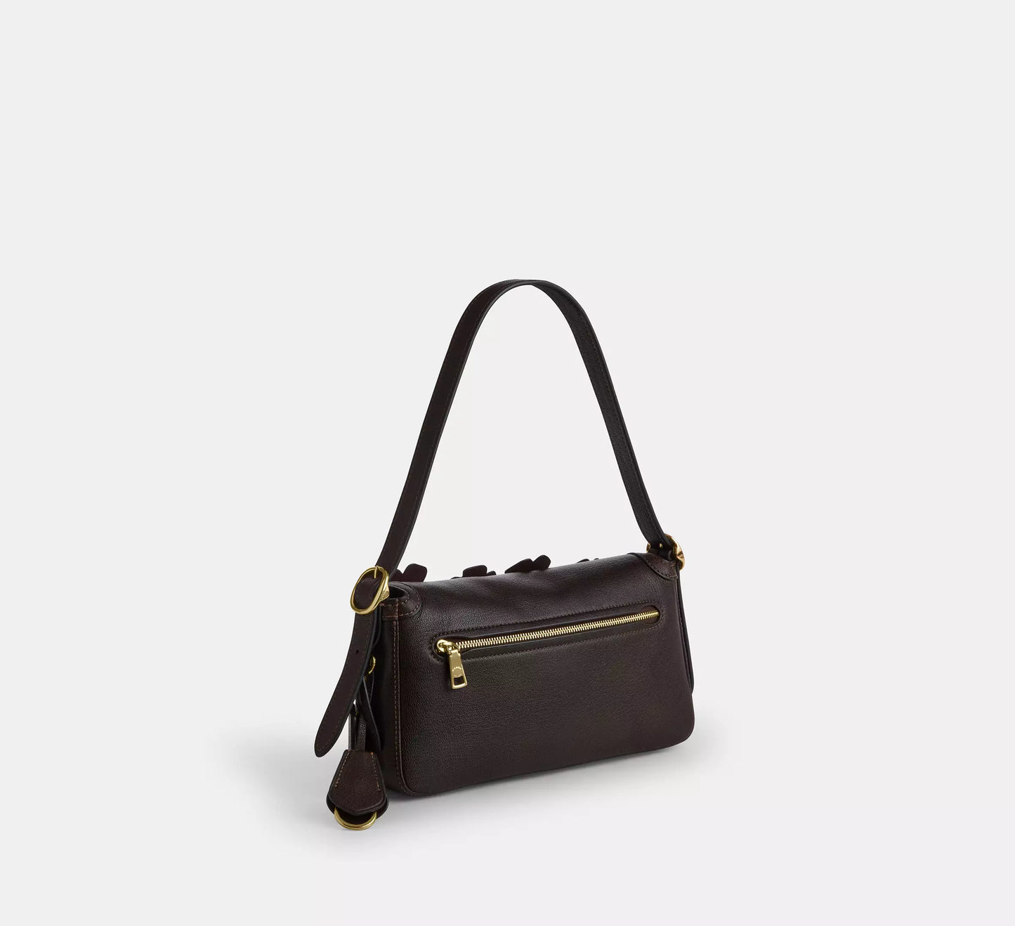 Etta Small Flap Shoulder Bag With Floral Applique Coach