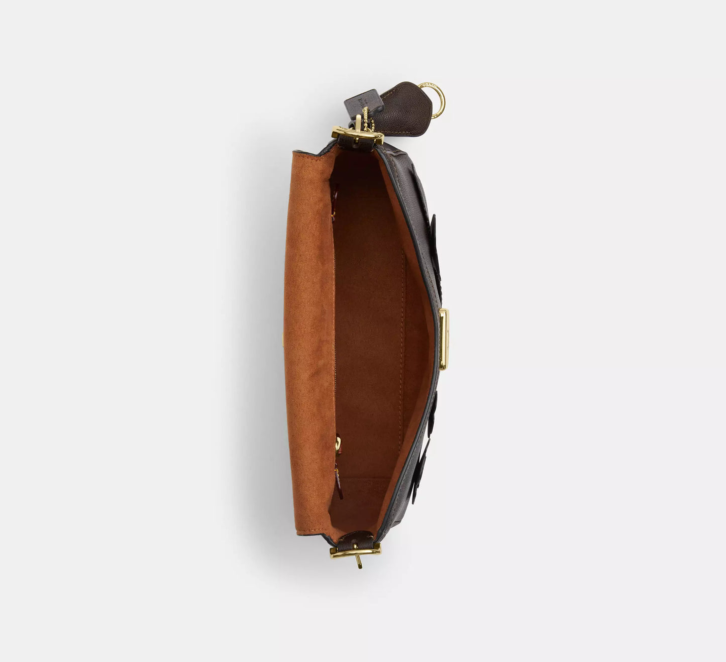 Etta Small Flap Shoulder Bag With Floral Applique Coach