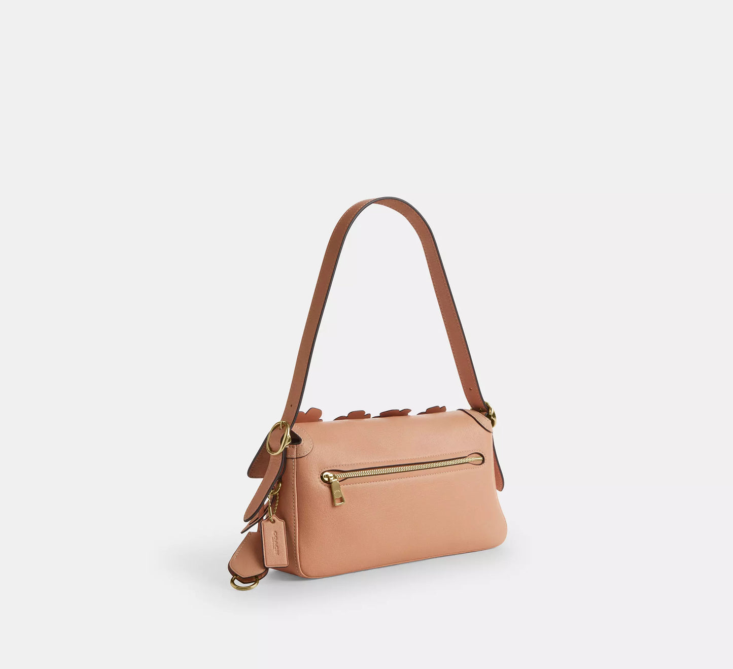 Etta Small Flap Shoulder Bag With Floral Applique Coach