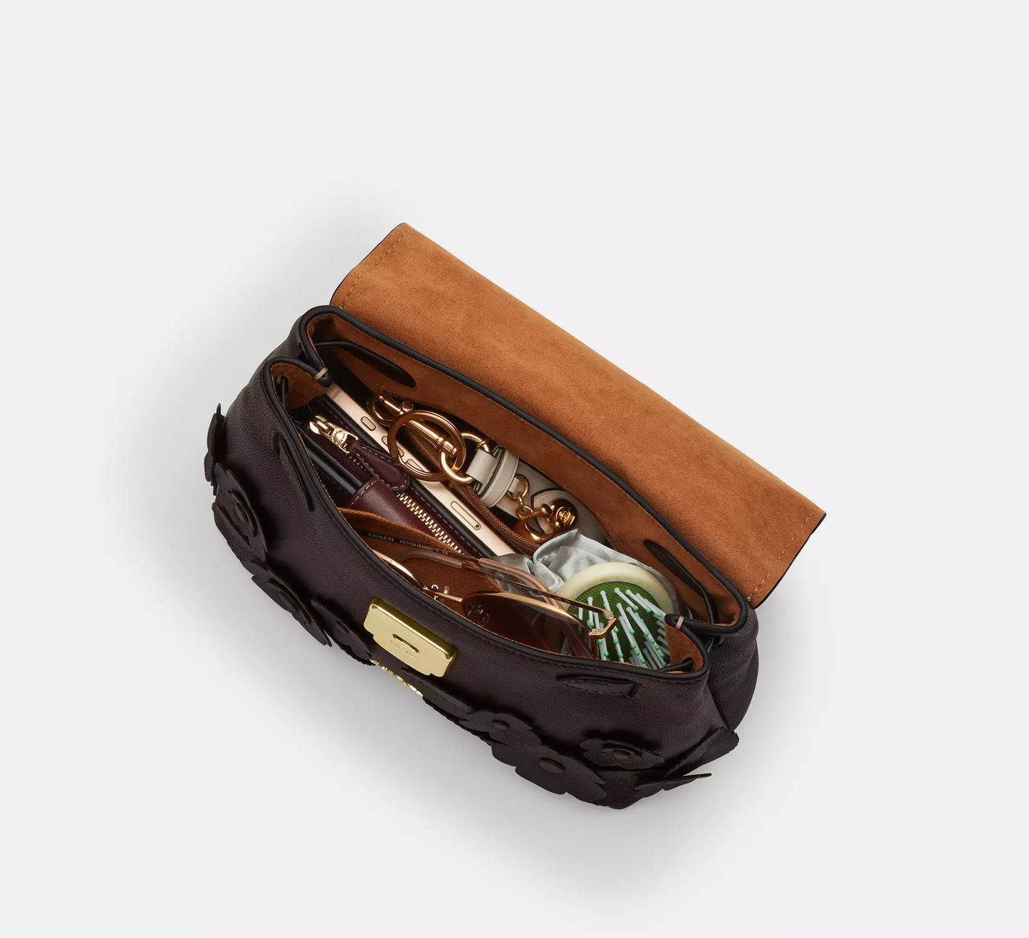 Emory Top Handle Bag With Floral Applique Coach