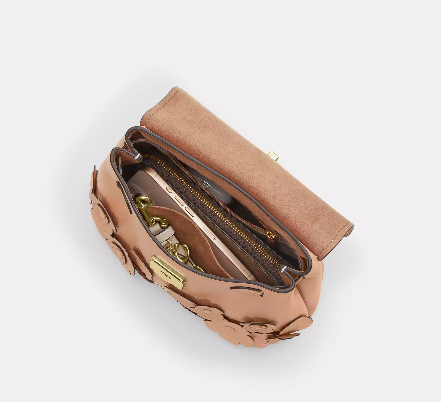Emory Top Handle Bag With Floral Applique Coach
