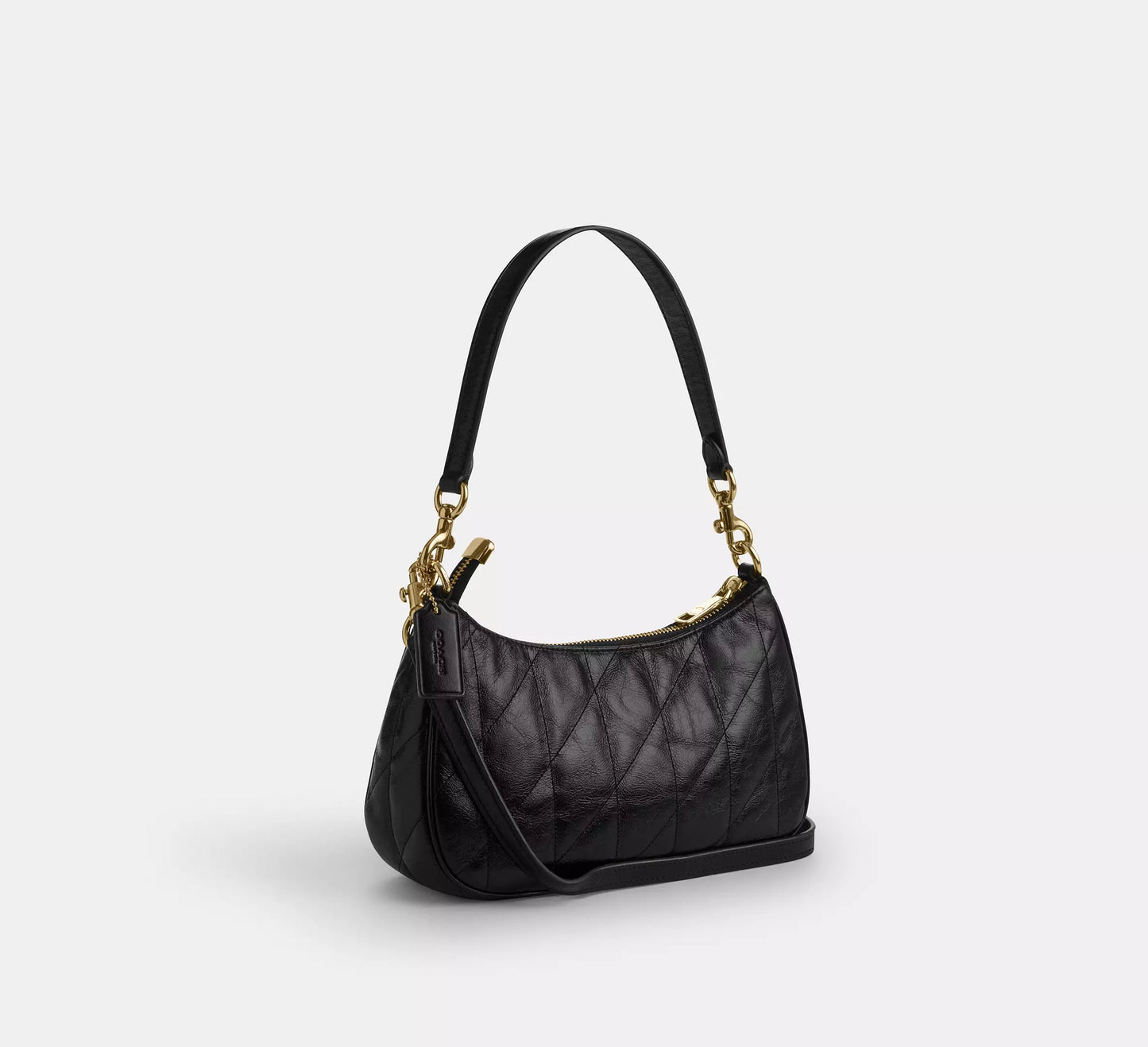 Teri Shoulder Bag Black With Quilting Coach