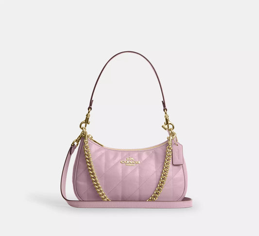 Teri Shoulder Bag Carnation With Quilting Coach