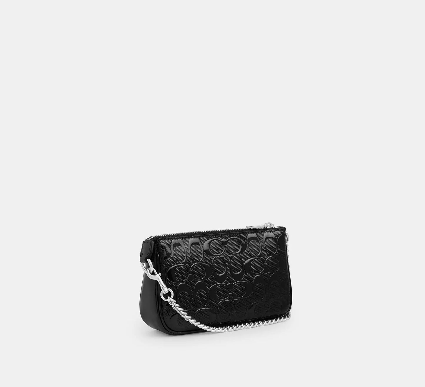 Nolita 19 In Signature Leather With Heart Charm Black Coach