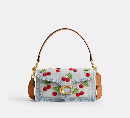 Tabby Shoulder Bag 26 With Cherry Embroidery Coach