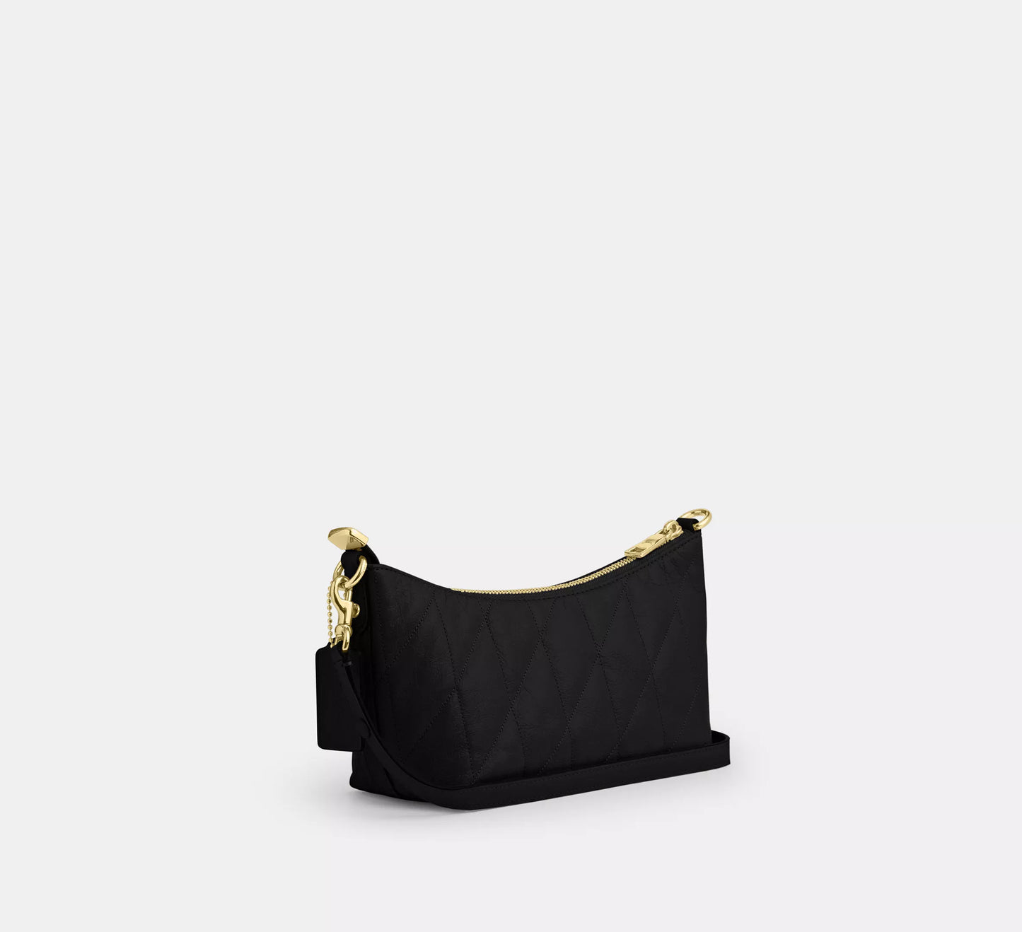 Caitlin Shoulder Bag With Quilting Black Coach