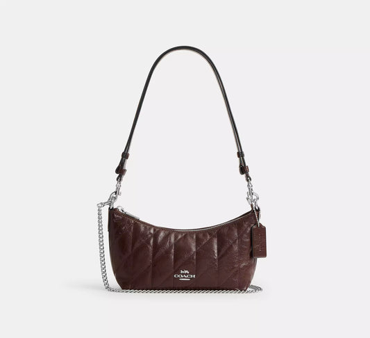 Caitlin Shoulder Bag With Quilting Maple Coach