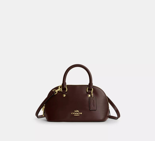 Lara Mini Satchel Bag Maple Coach
