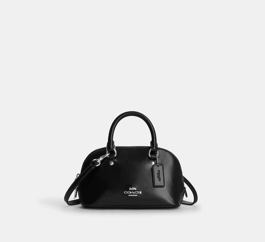 Lara Mini Satchel Bag Black Coach
