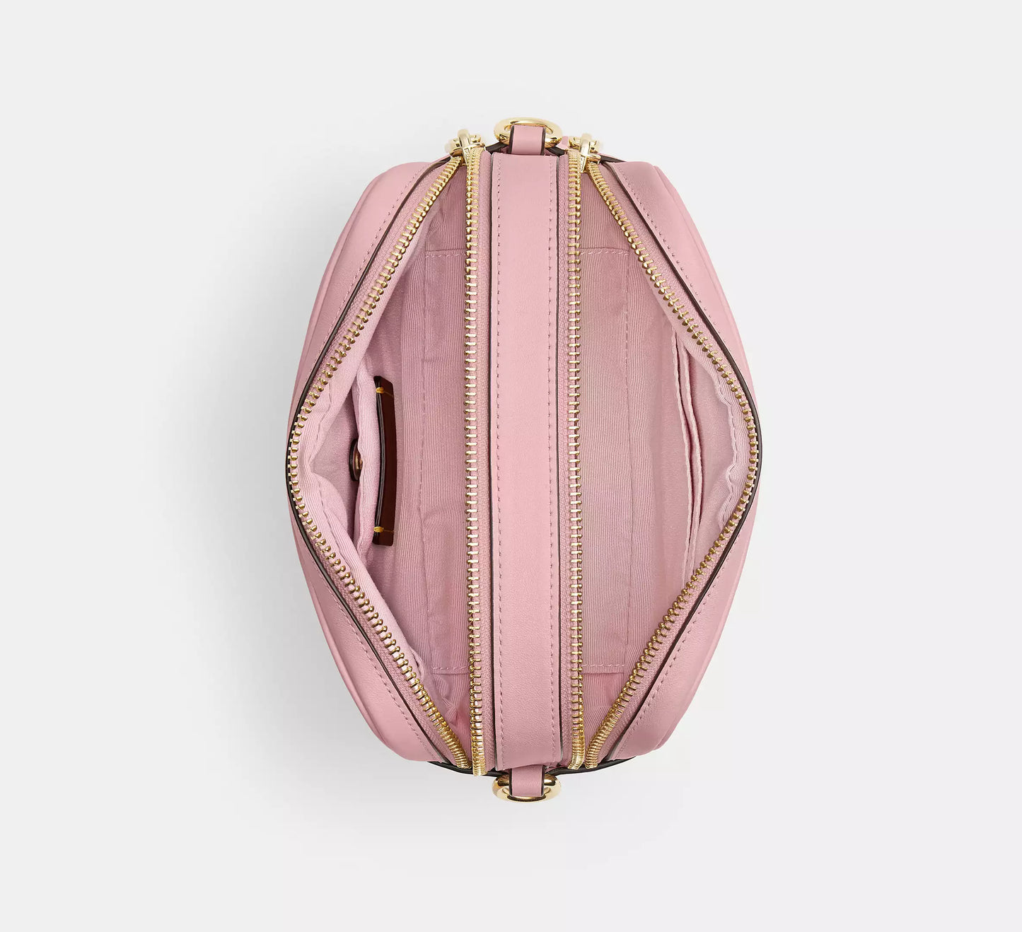 Mini Carey Crossbody Bag In Signature Canvas Soft Pink Coach