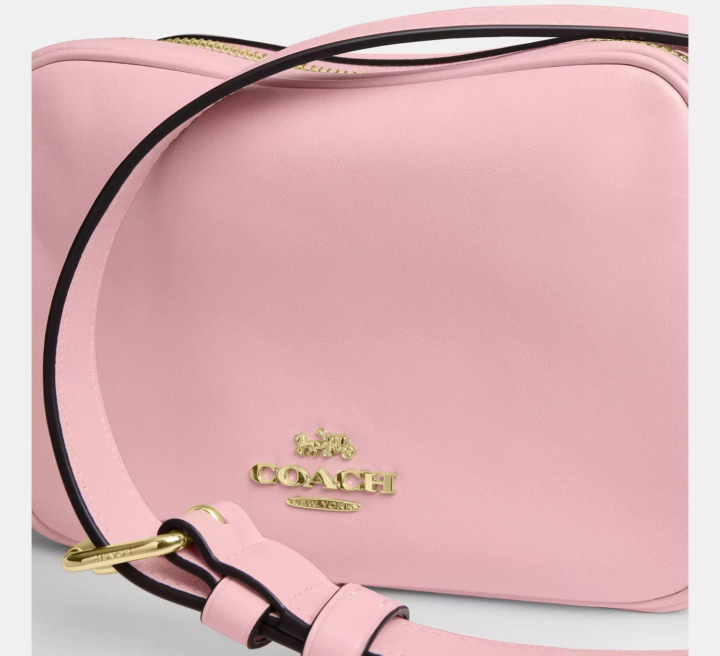 Mini Carey Crossbody Bag In Signature Canvas Soft Pink Coach