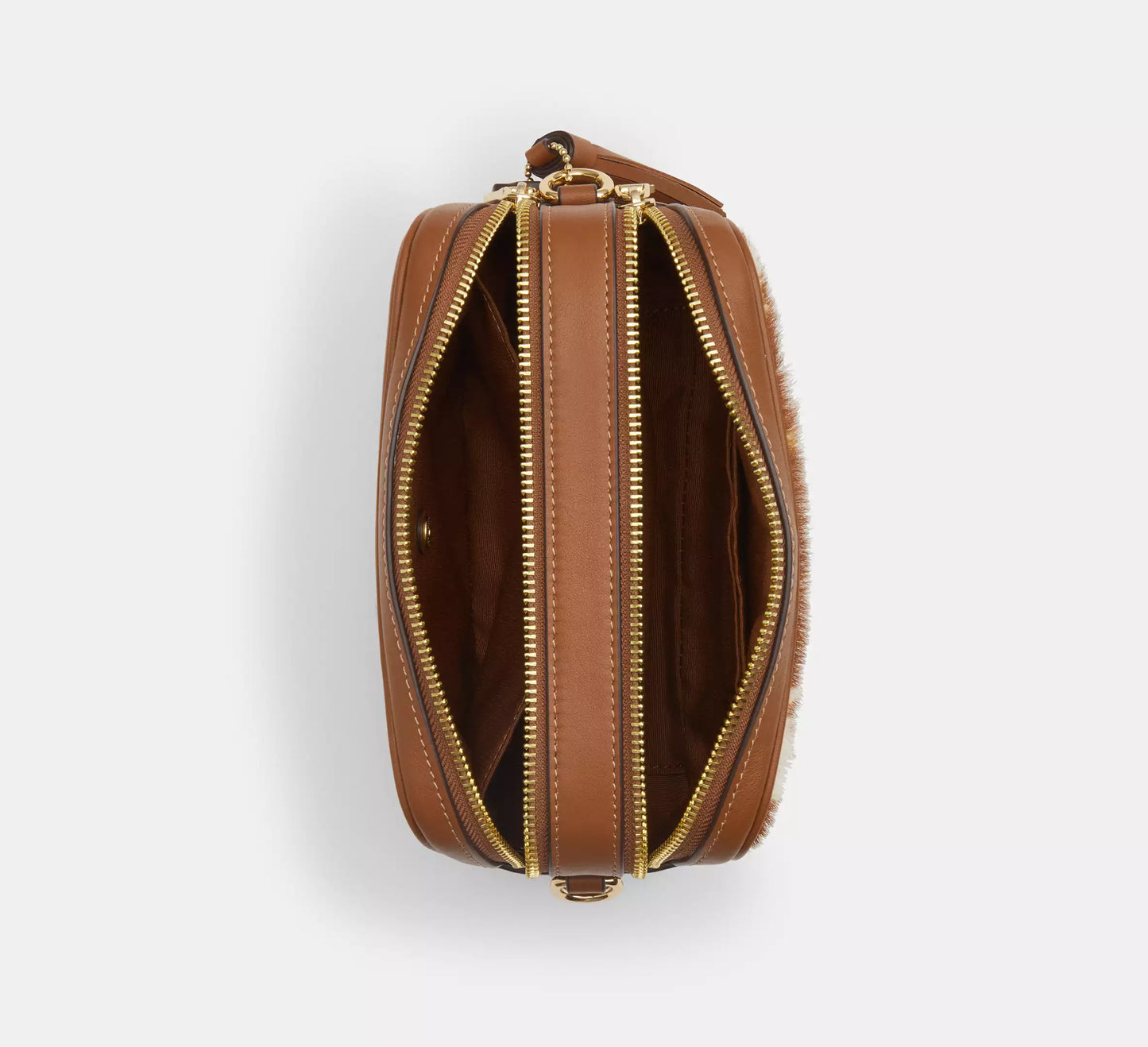 Mini Carey Crossbody Bag In Haircalf With Cow Print Coach