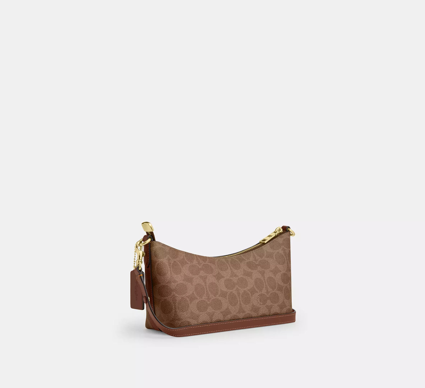 Caitlin Shoulder Bag In Signature Tan Canvas Coach
