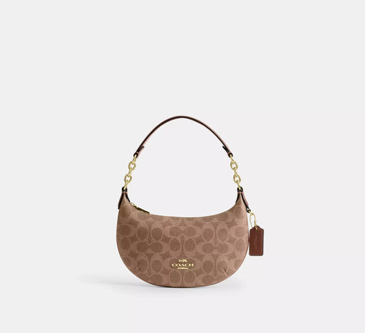 Mini Payton Bag In Signature Tan Canvas Coach