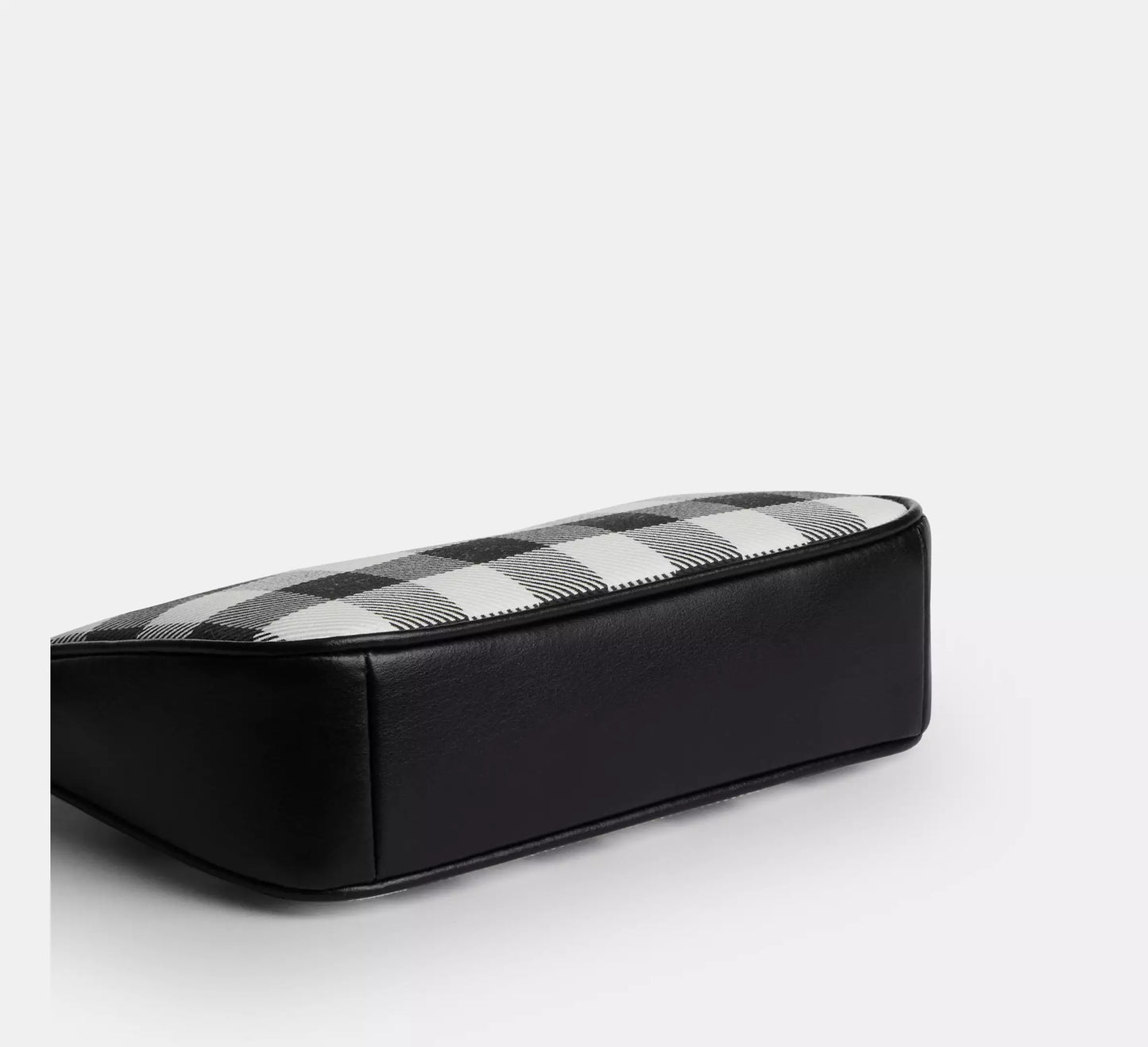 Nolita 19 With Gingham Print Black And Charm Coach