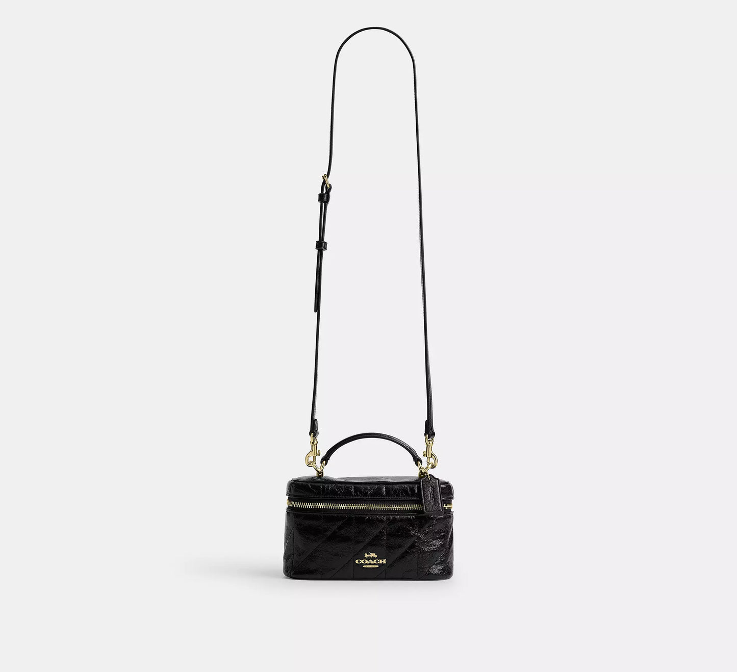 Rainer Crossbody Bag 18 With Quilting Black Coach