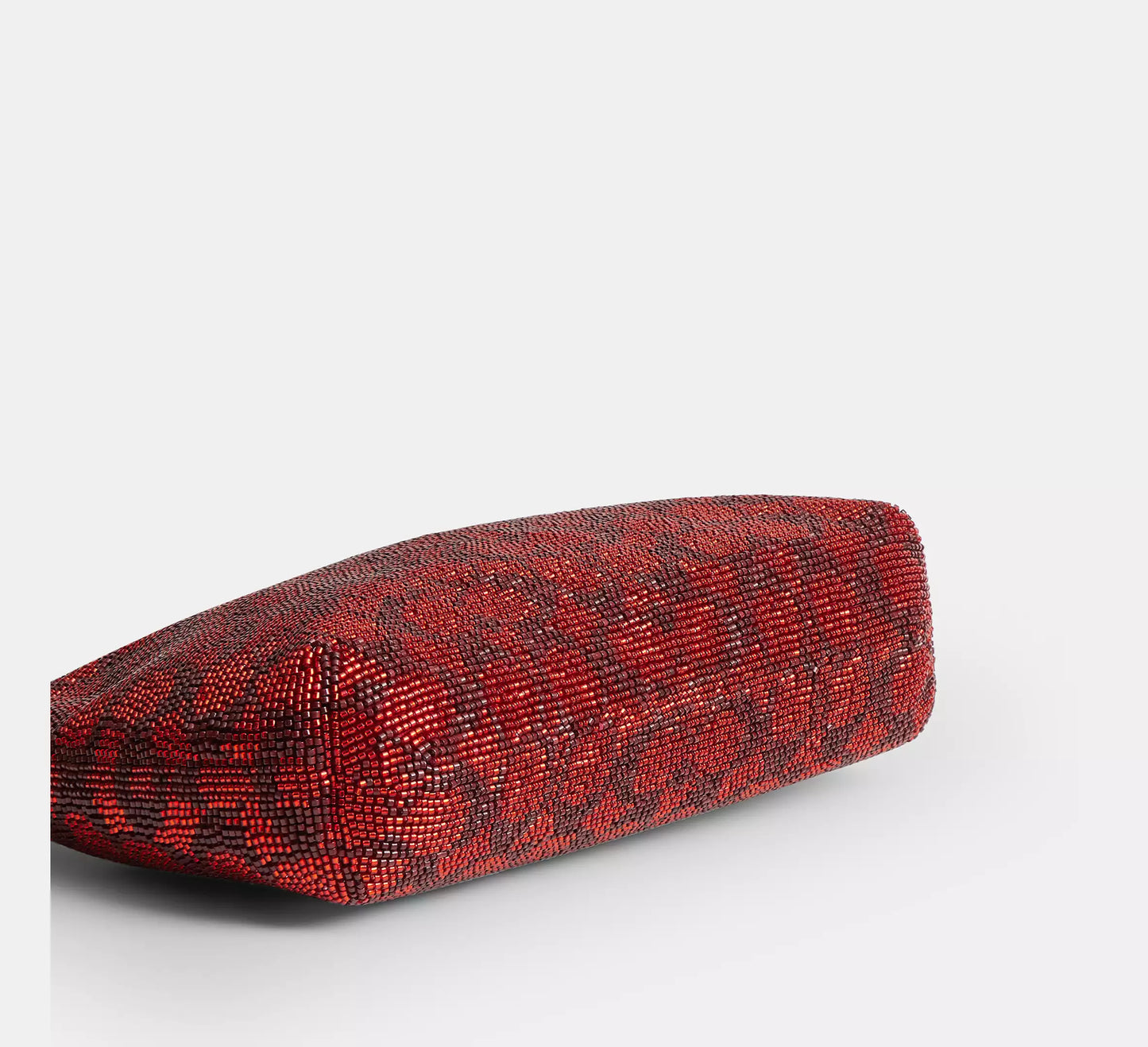 Teri Shoulder Bag In Signature Beaded Satin Crimson Coach
