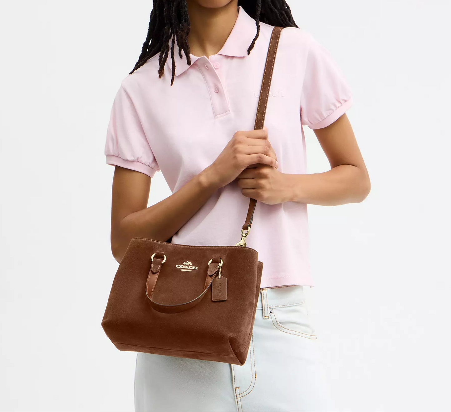 Station Carryall Bag Suede Coach