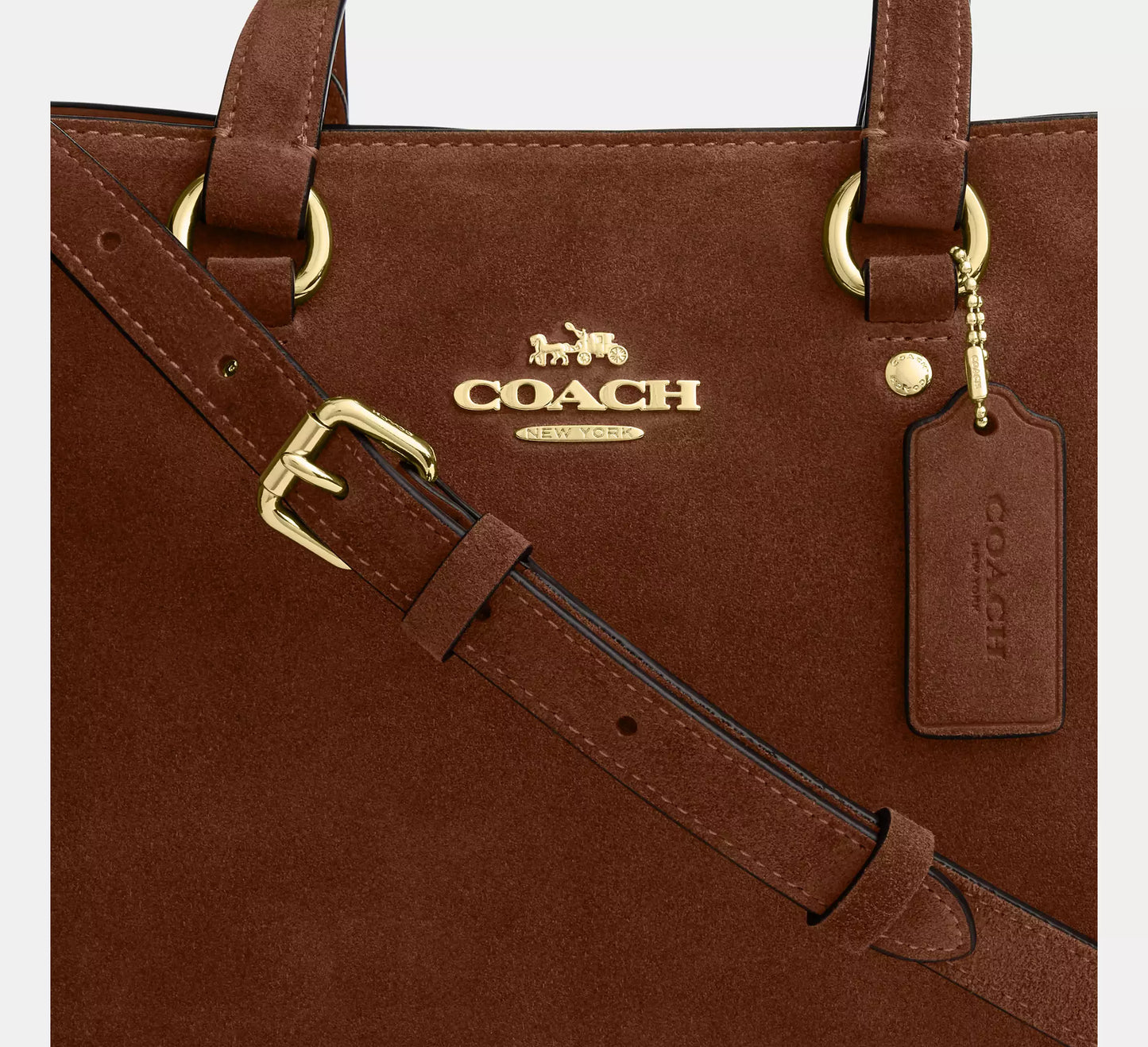 Station Carryall Bag Suede Coach