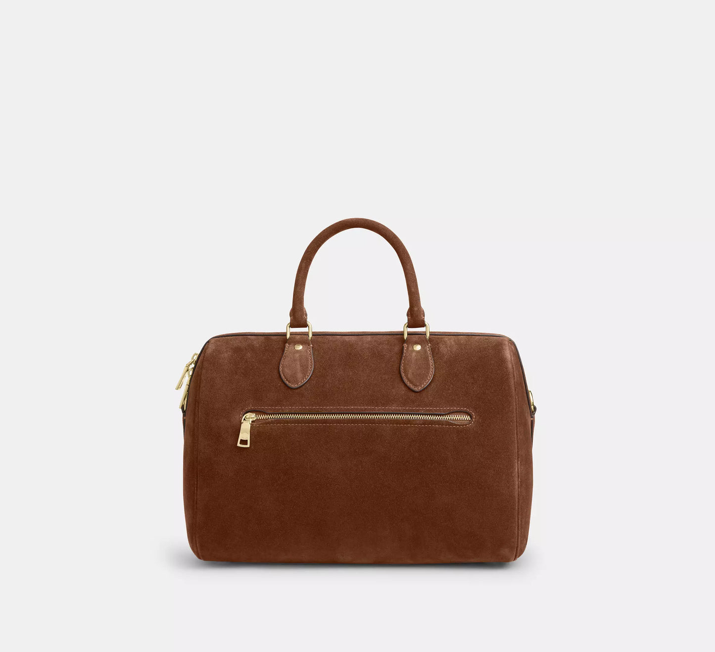 Rowan Large Satchel Bag Suede Coach