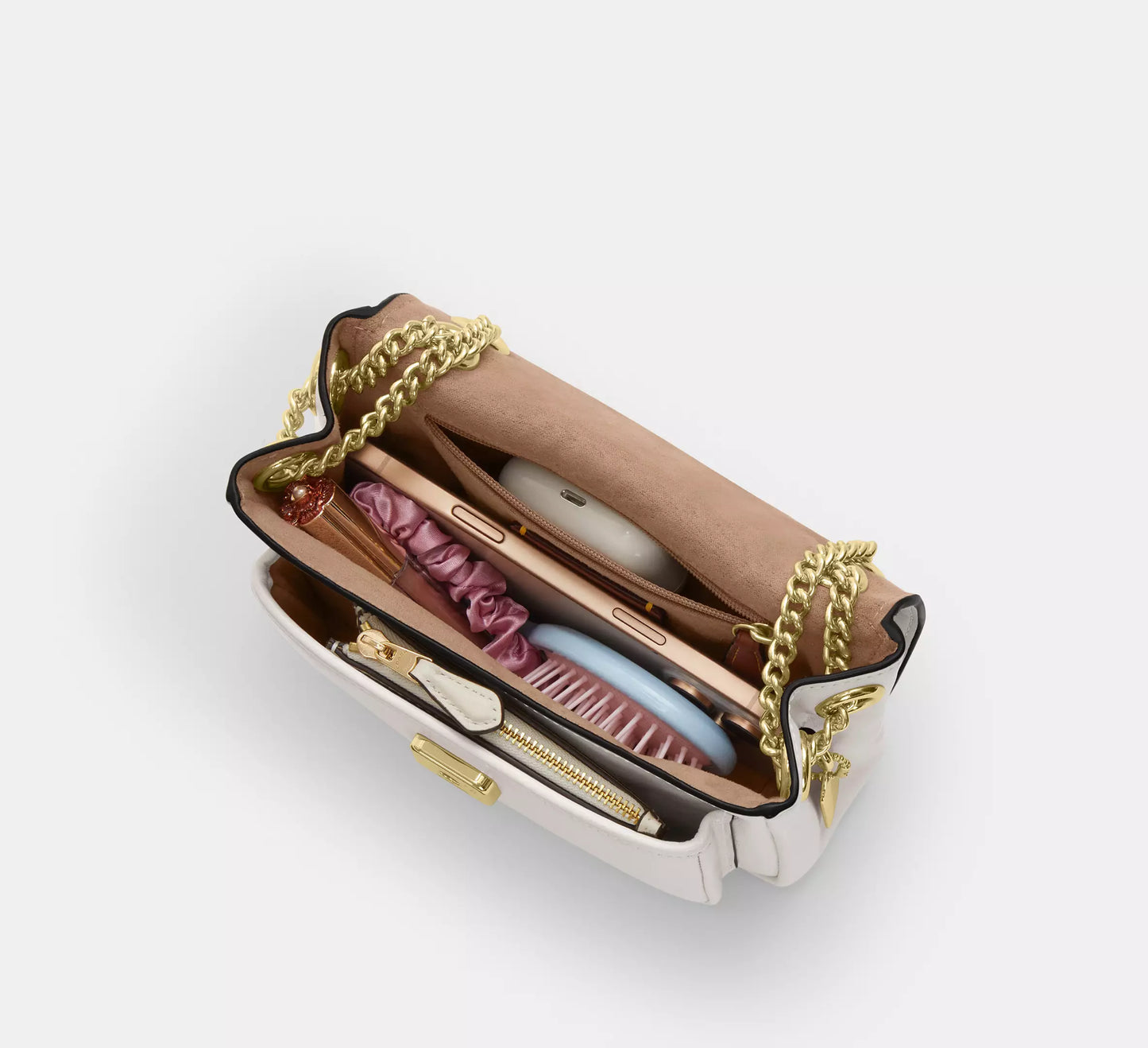 Elodie Crossbody Bag 18 Chalk Coach