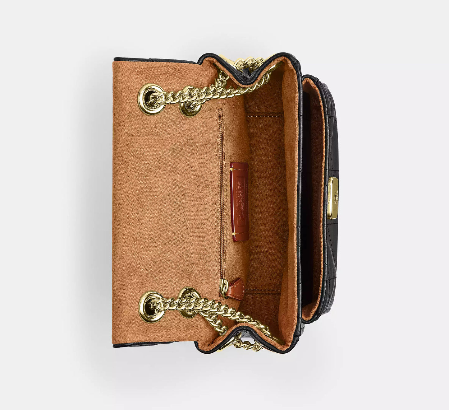 Elodie Crossbody Bag 18 With Quilting Black Coach