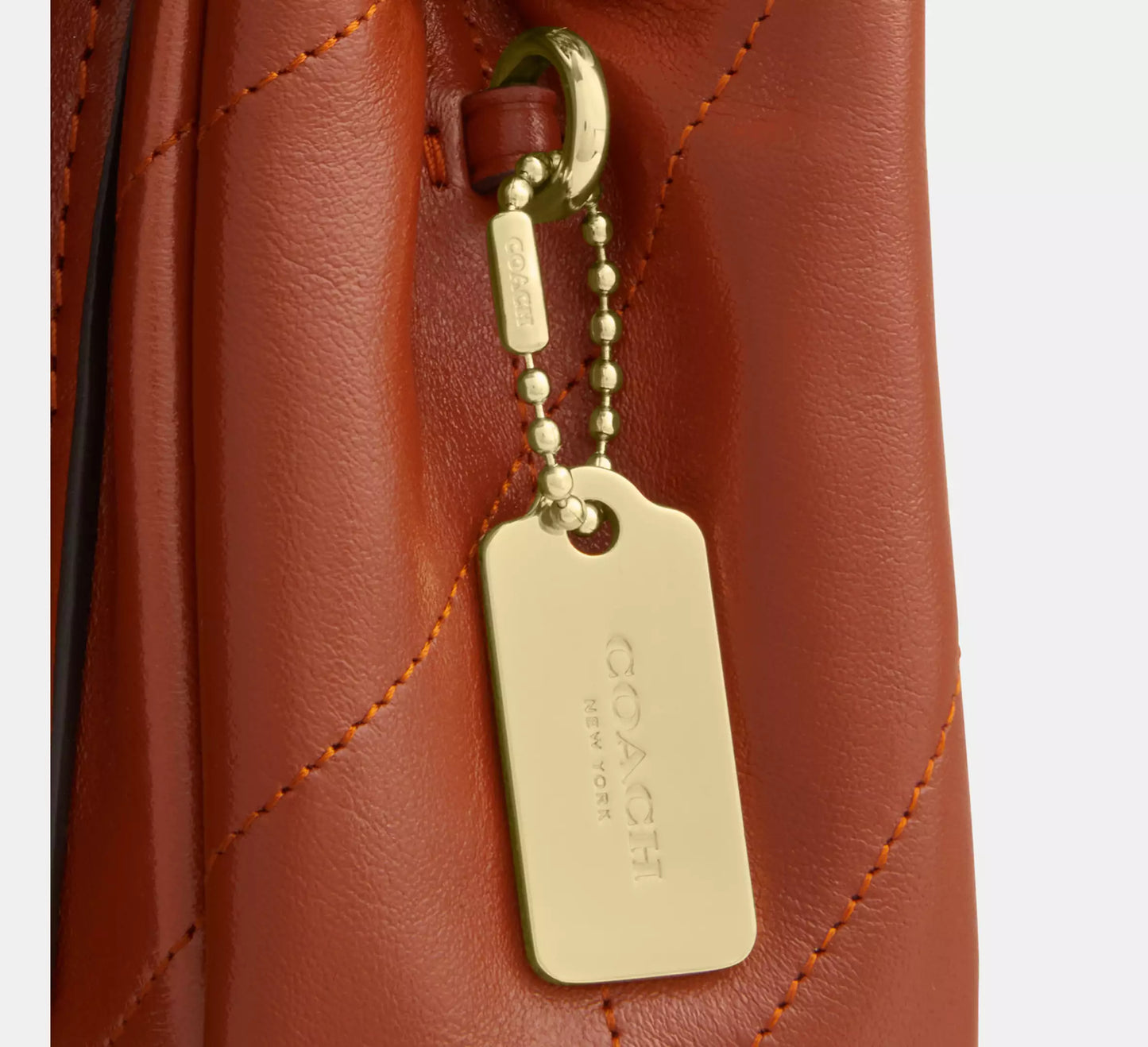 Elodie Crossbody Bag 18 With Quilting Cinnamon Coach
