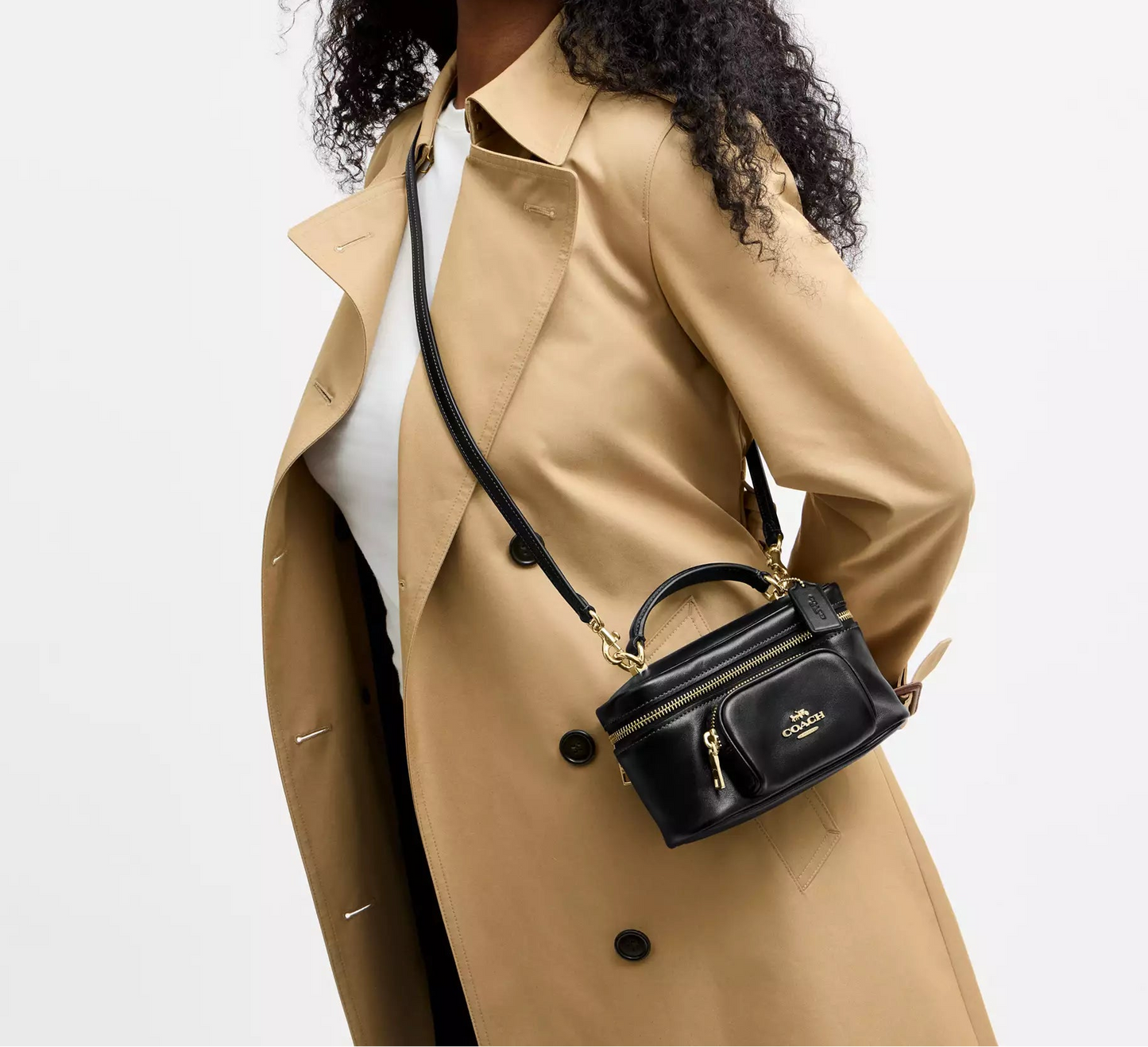 Rainer Crossbody Bag 18 With Pocket Black Coach