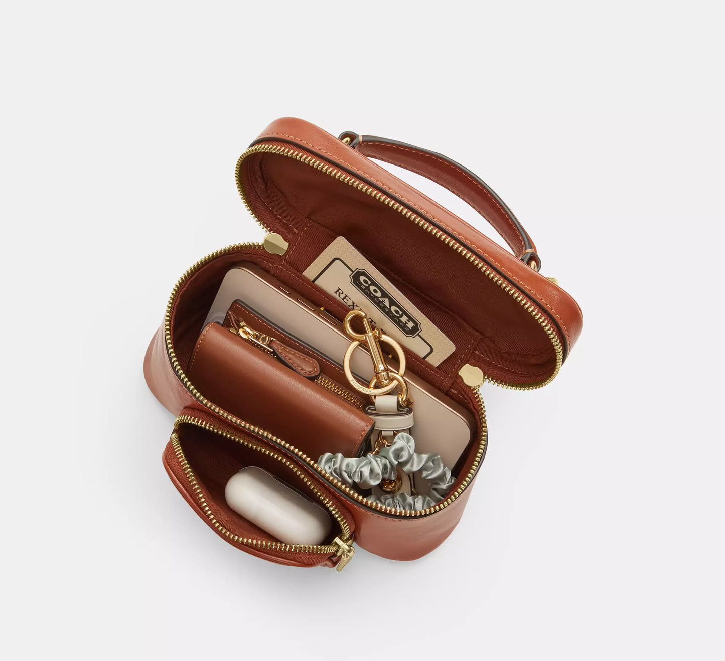 Rainer Crossbody Bag 18 With Pocket Cinnamon Coach