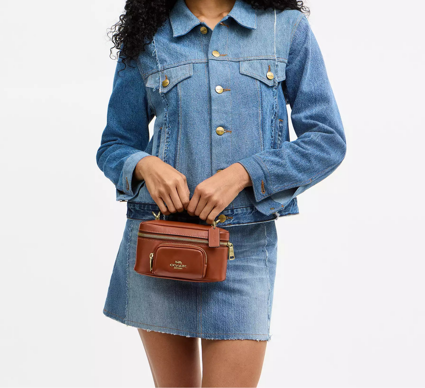 Rainer Crossbody Bag 18 With Pocket Cinnamon Coach