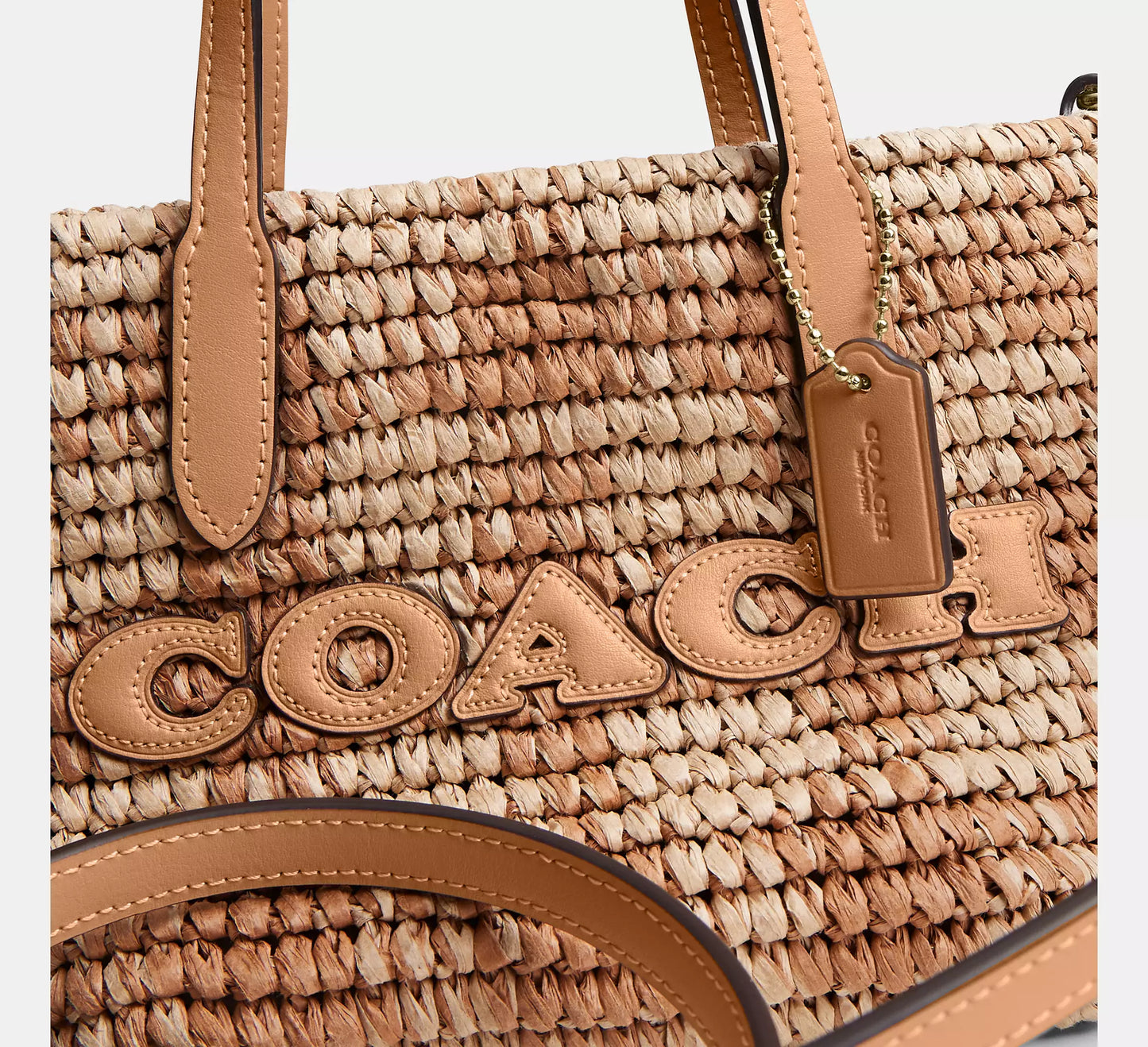 City Mini Tote Bag With Gingham Print Coach