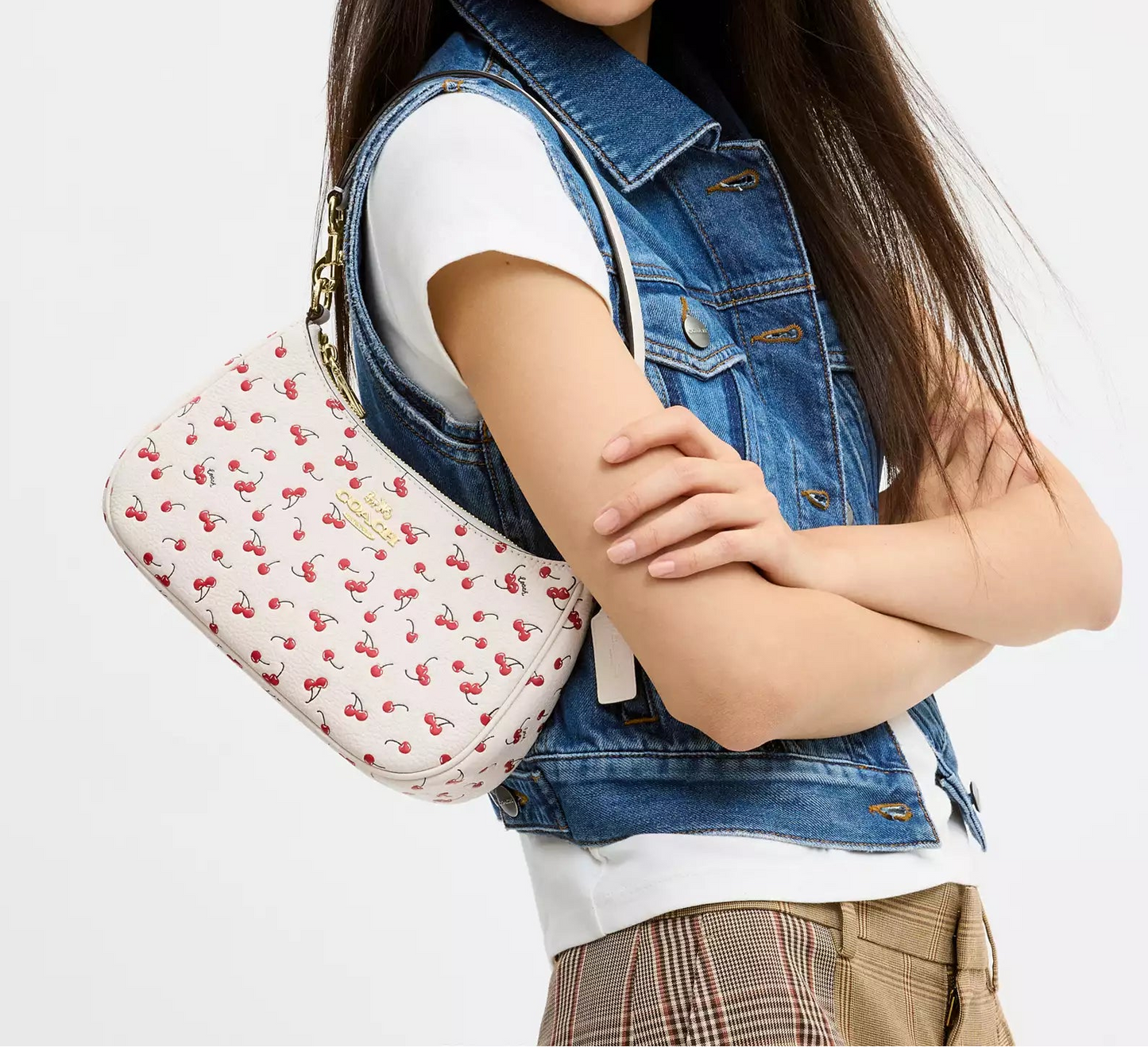 Teri Shoulder Bag With Cherry Print Coach