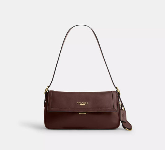 Etta Small Flap Shoulder Bag Maple Coach