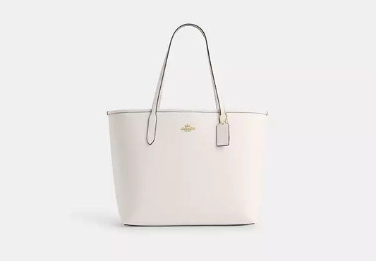 City Tote Bag Chalk Coach