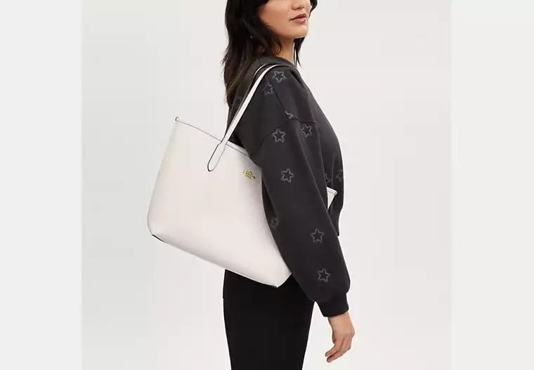 City Tote Bag Chalk Coach