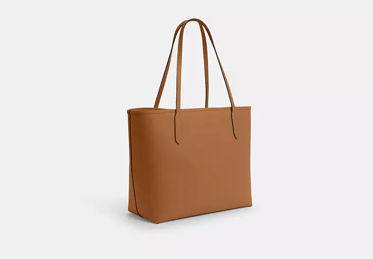 City Tote Bag Light Saddle Coach