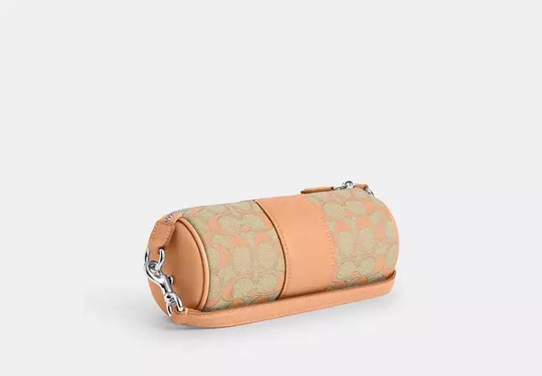 Nolita Barrel Bag In Signature Jacquard Faded Blush Coach