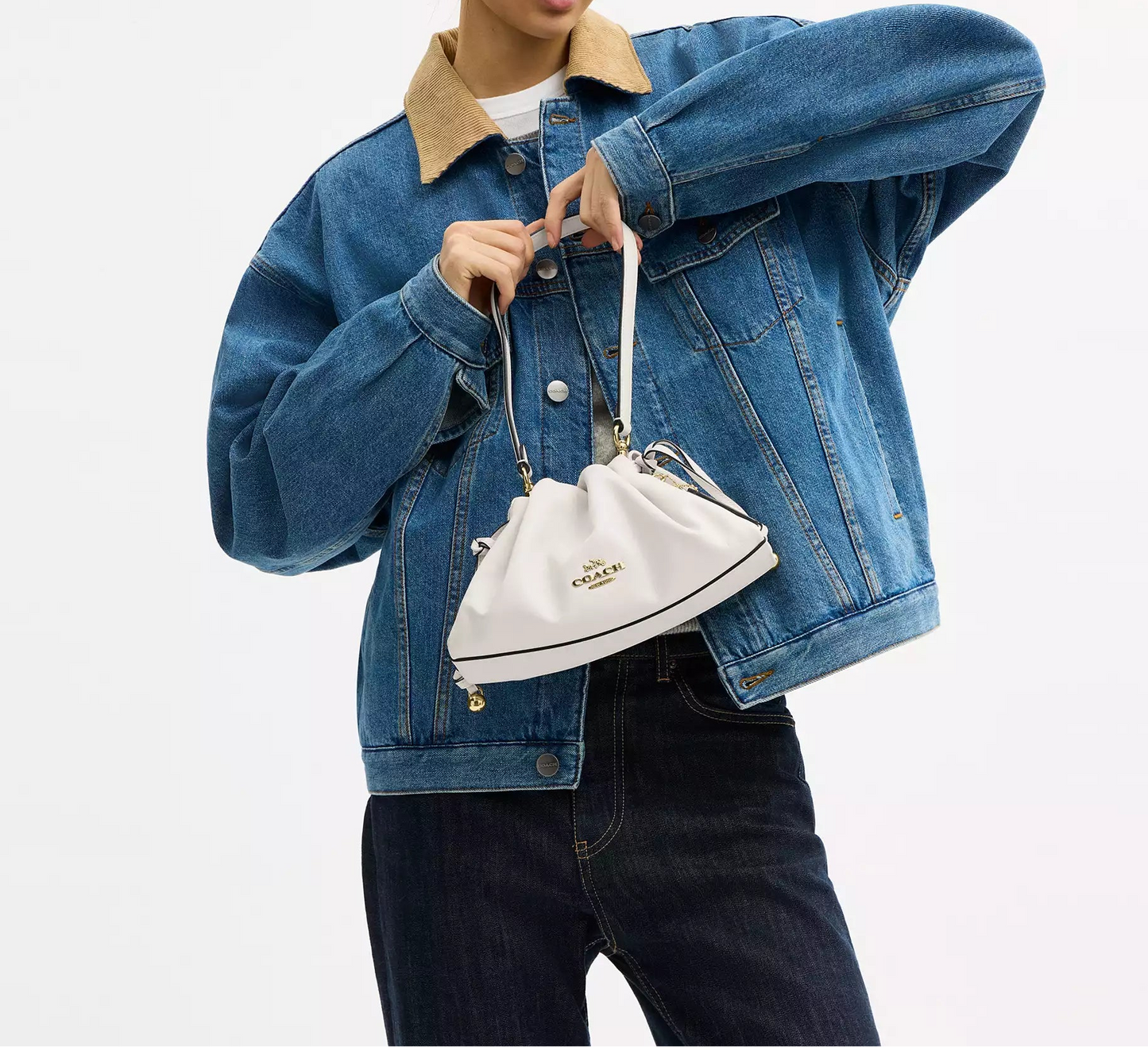 Faye Shoulder Bag Chalk Coach